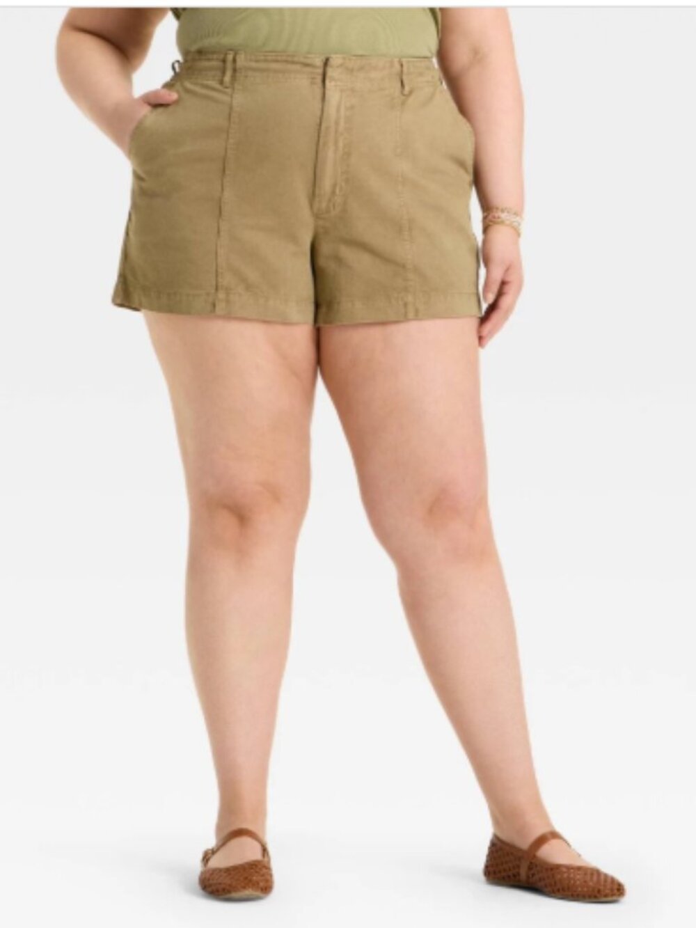 Women's High-Rise Trouser Shorts - Universal Thread™ Brown 17